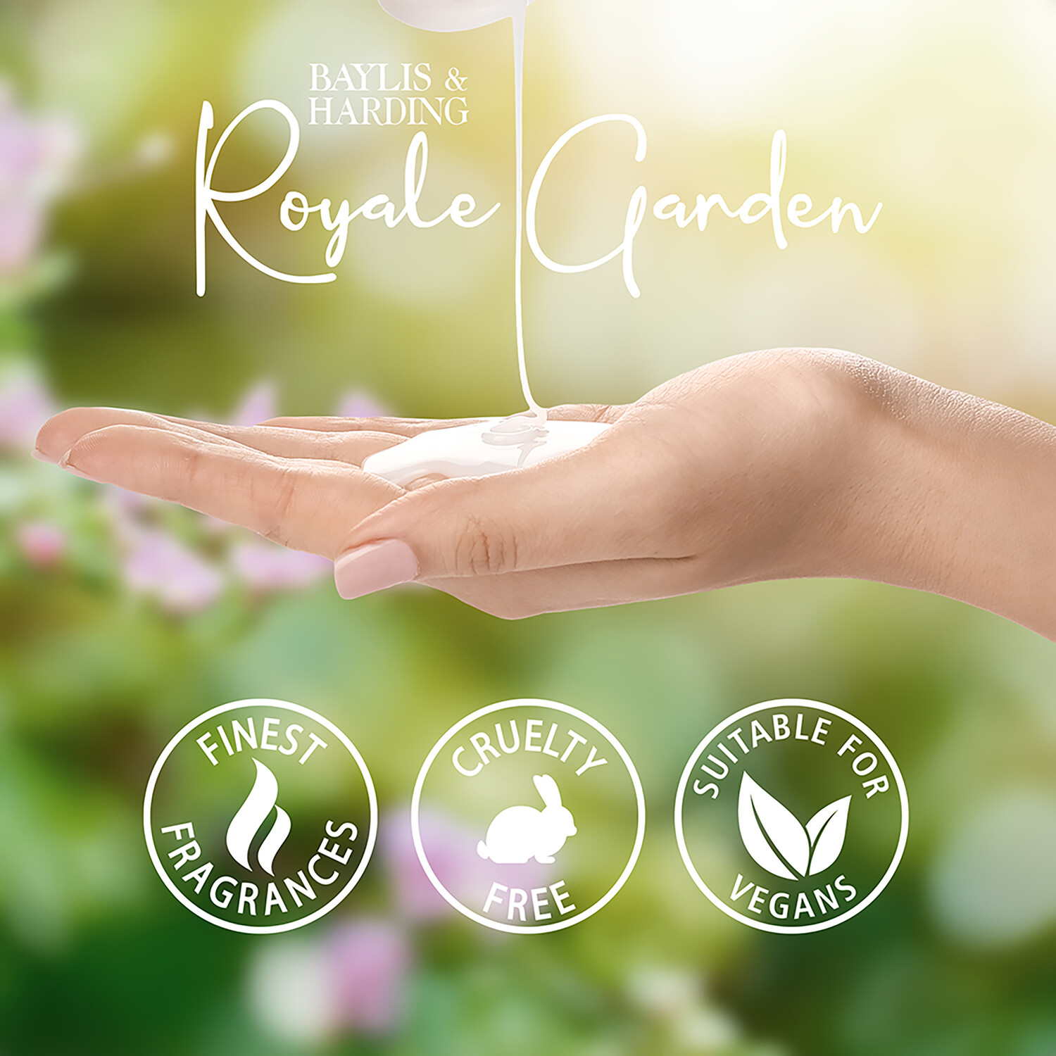 Baylis & Harding Royale Garden Hand Wash Rose, Poppy and Vanilla Image 4