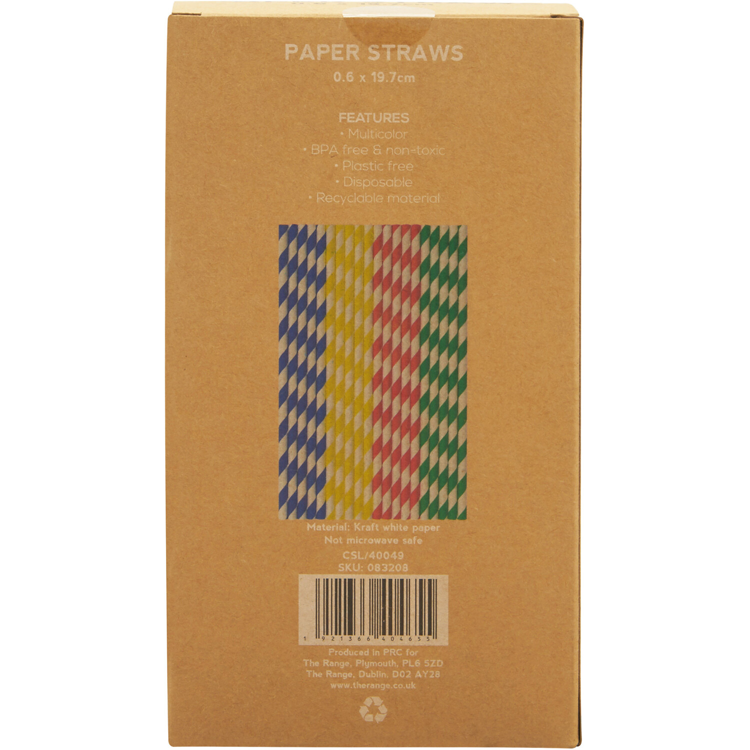 Pack of 250 My Home Paper Straws Image 3