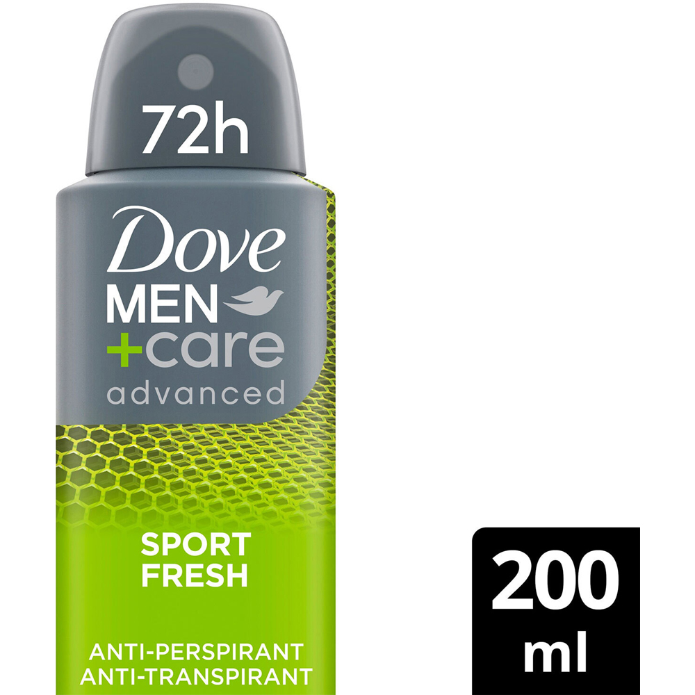 Dove Men+Care Advanced Sport Fresh Anti-Perspirant 200ml 4 Pack Image 3