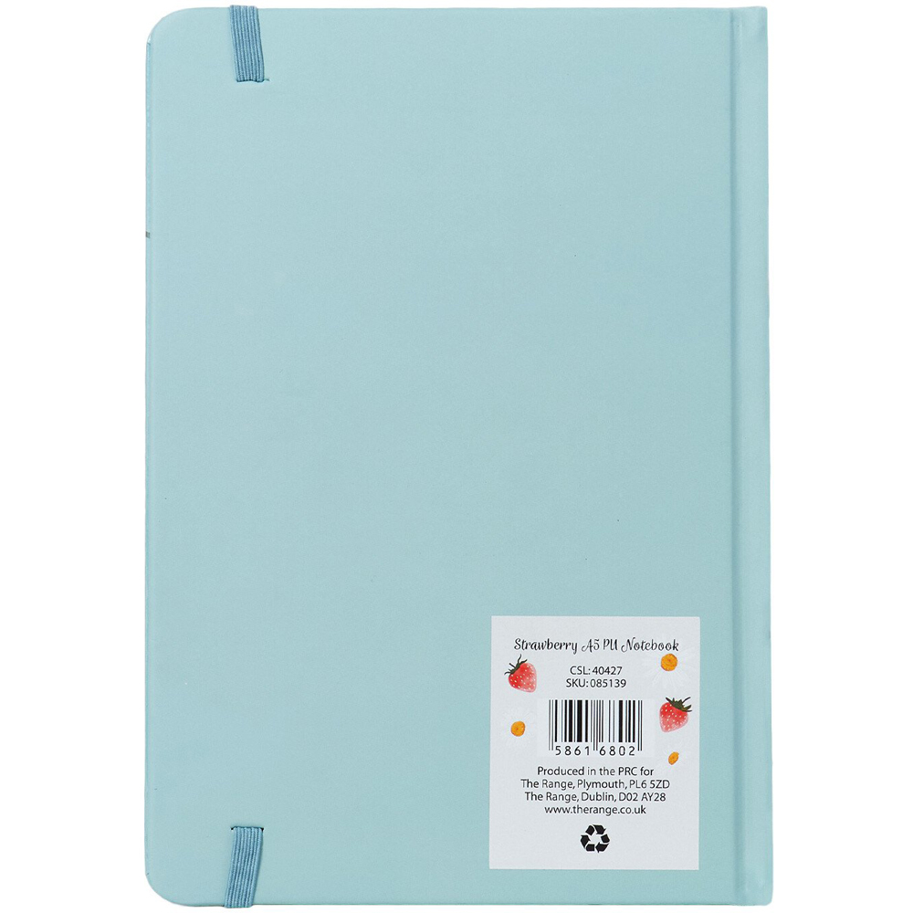 Strawberry A5 PU Notebook - Blue Image 4