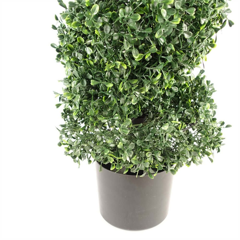 Botanik Spiral Topiary Boxwood Artificial Tree in Pot 4ft Image 3