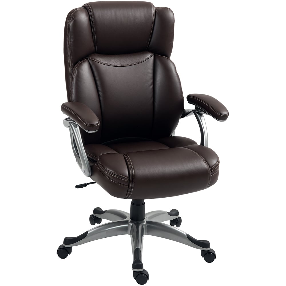Portland Brown PU Leather Tilting Executive Office Chair Image 2