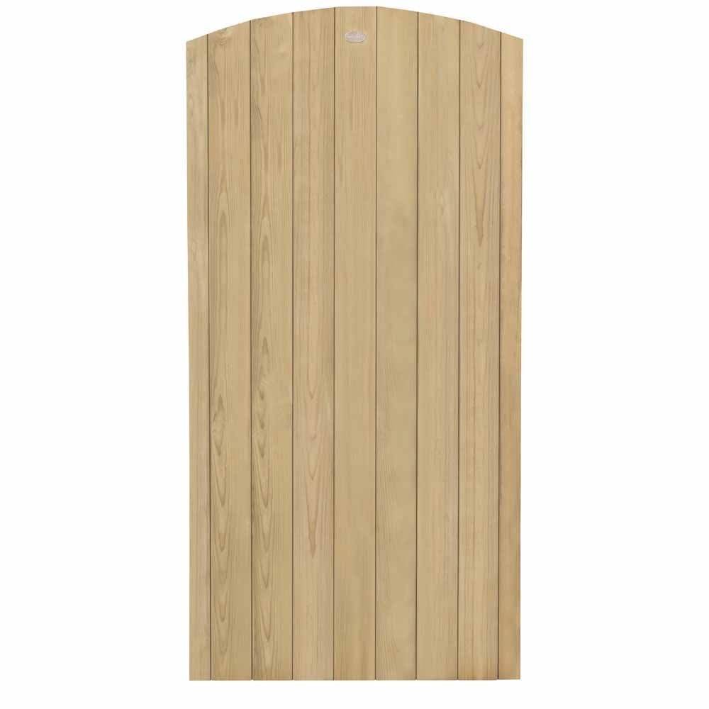 Forest Garden 6ft Heavy Duty Dome Top Tongue and Groove Gate Image 3