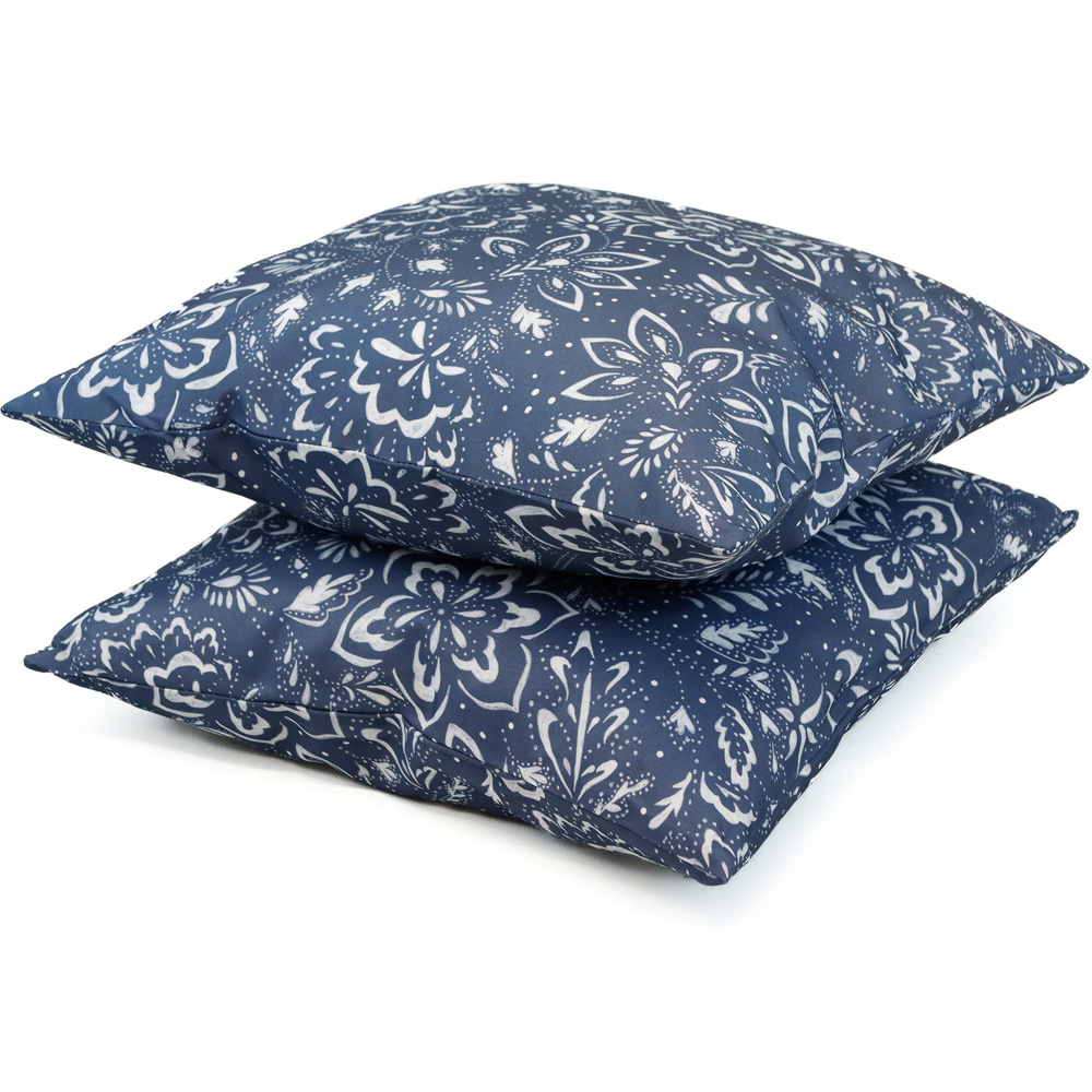 Streetwize Blue Hampton Outdoor Scatter Cushion 4 Pack Image 3