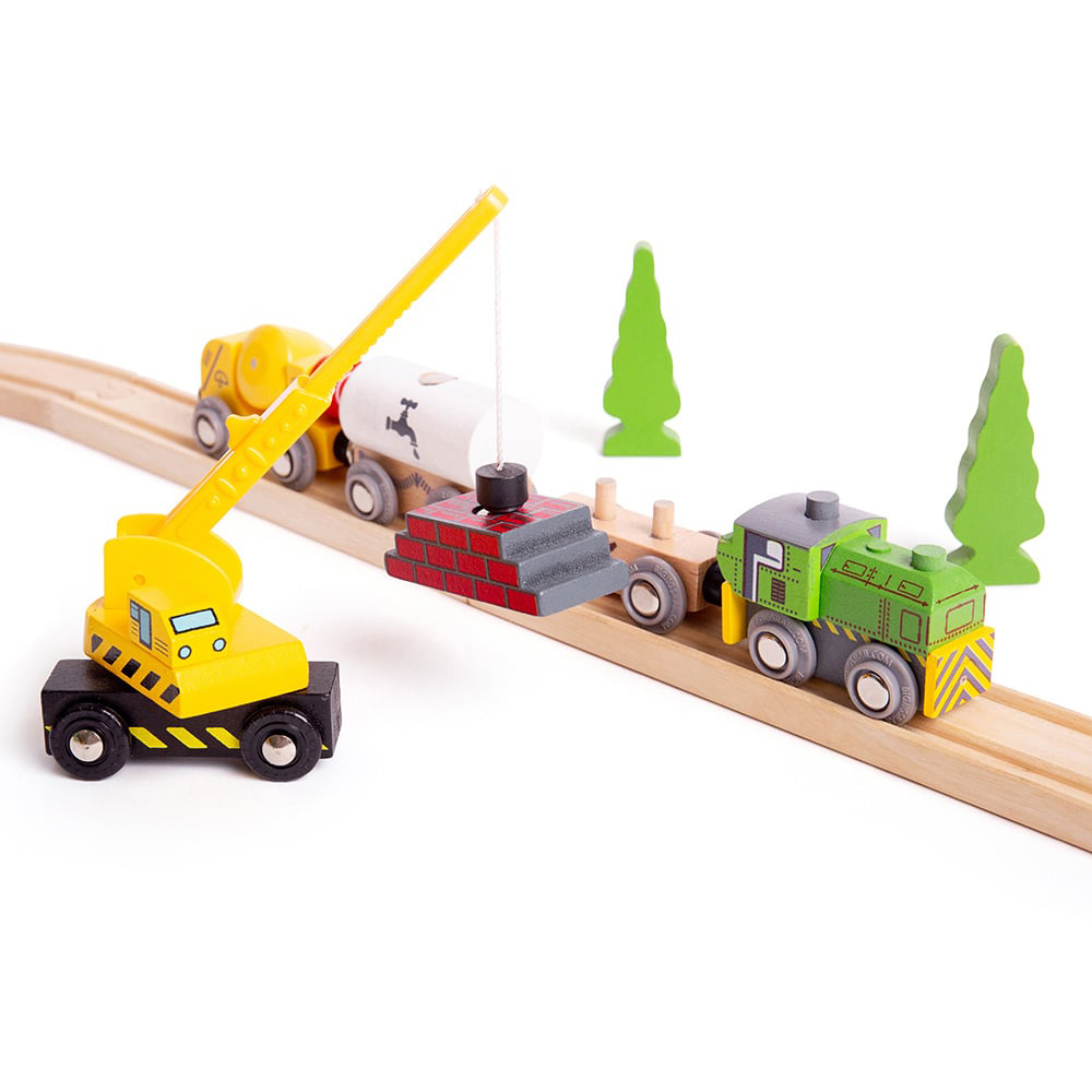 BigJigs Toys Rail Site Vehicles Image 4