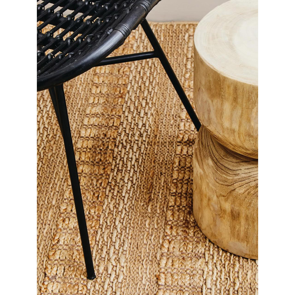 Interiors by Premier Lagom Black Rattan Curved Chair Image 9
