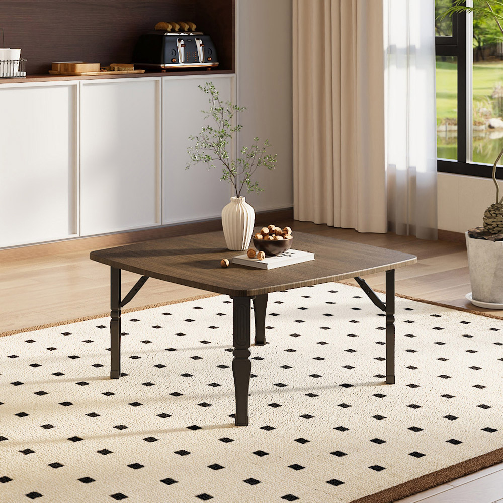 Living and Home Brown Foldable Coffee Table Image 8