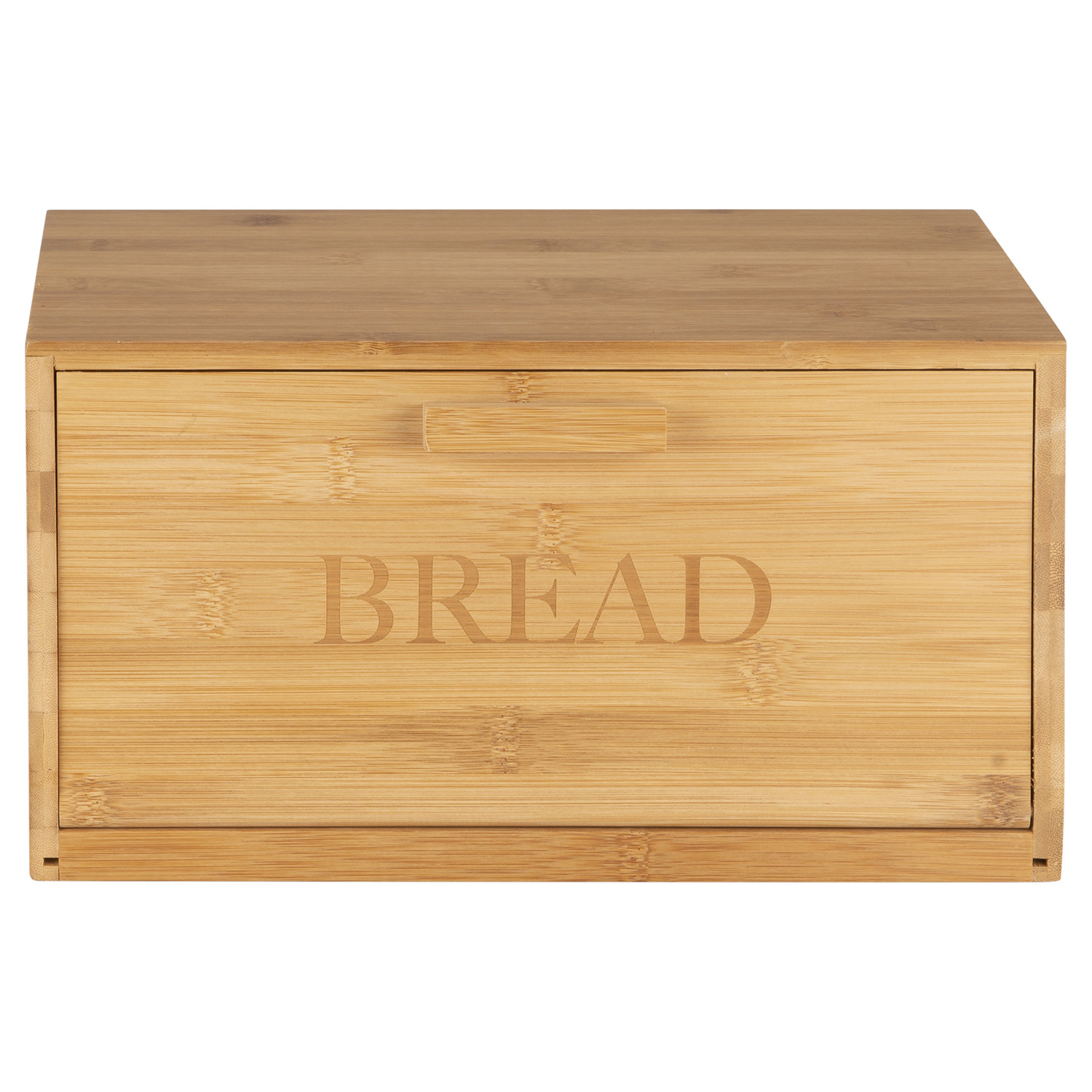 Natural Large Bamboo Bread Bin Image 1