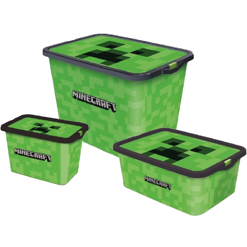 Minecraft Storage Box 3 Piece Image 1