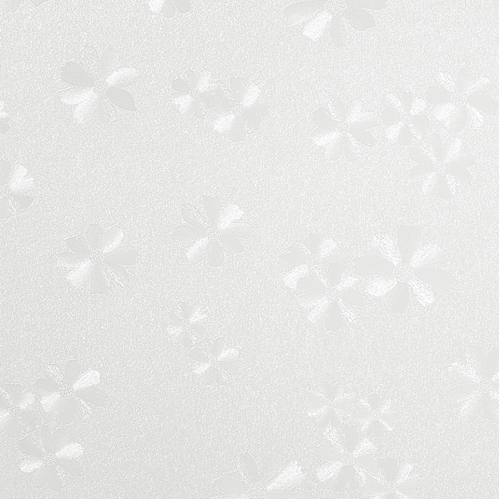 Living and Home Floral 3D PVC Self Adhesive Privacy Glass Window Film 200 x 61cm Image 1