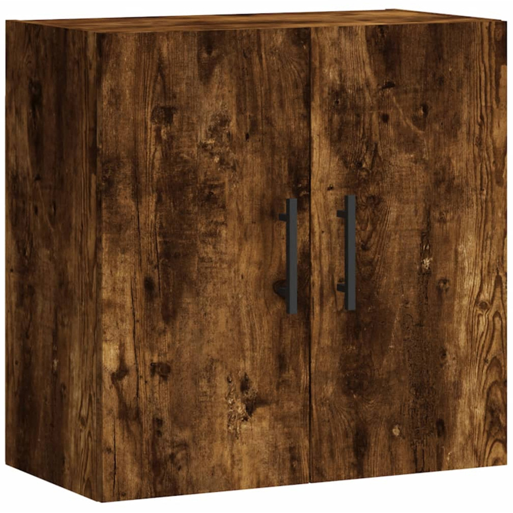 vidaXL 2 Door Smoked Oak Wall Cabinet Image 2
