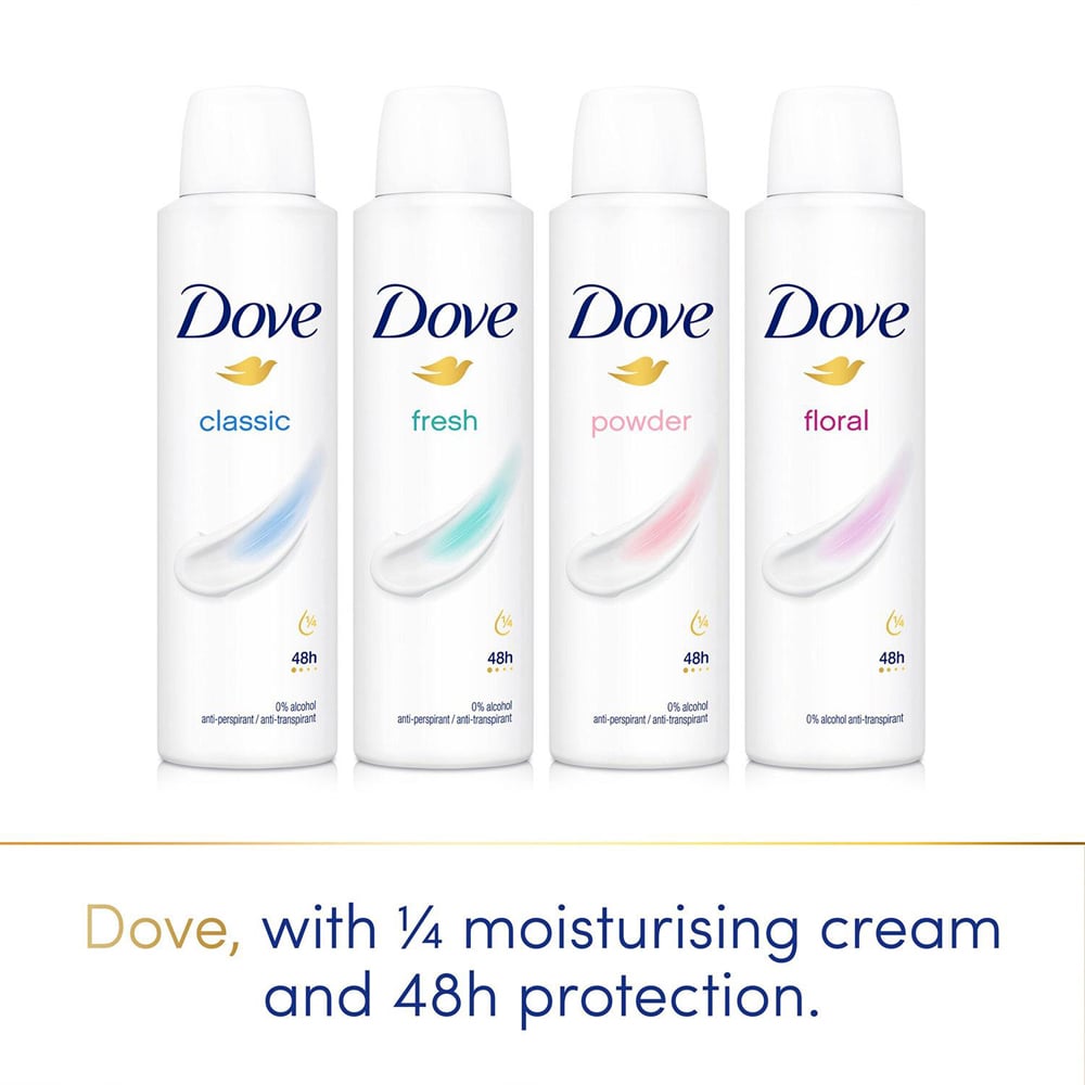 Dove Floral Sweat Protection Women Anti-Perspirant Deo 200ml 3 Pack Image 8