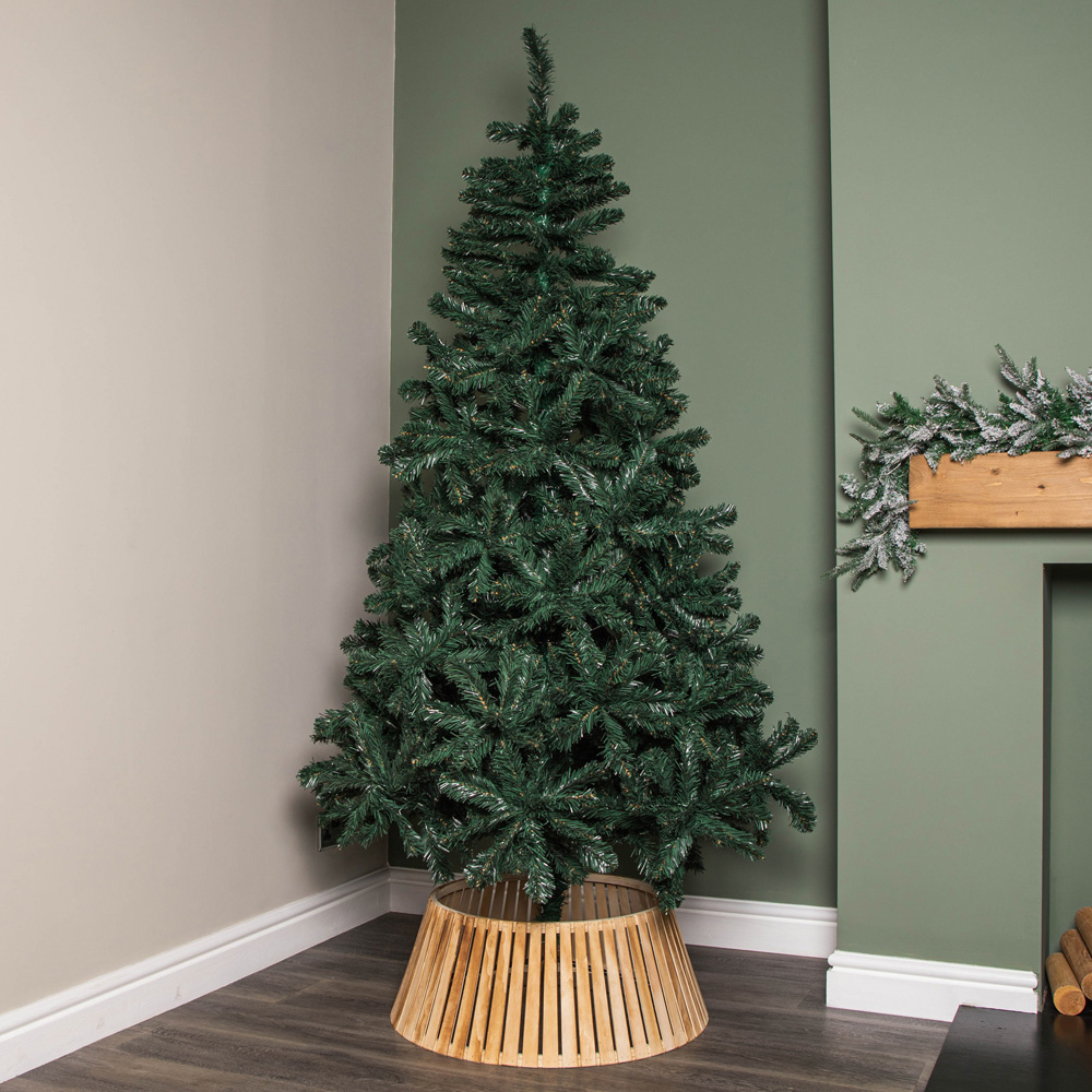Samuel Alexander Large Wooden Christmas Tree Skirt 25 x 65cm Image 2