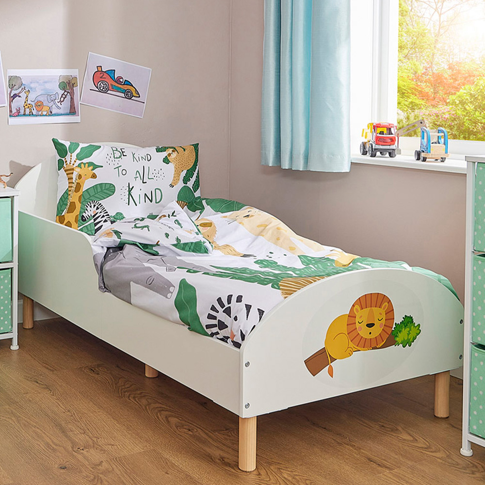 Liberty House Toys Lion White Toddler Bed Image 1