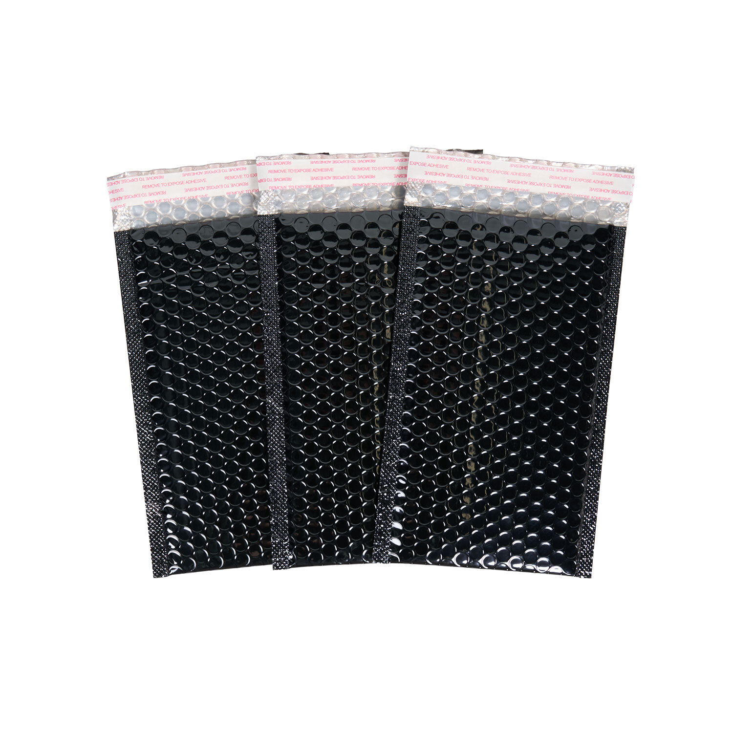 Pack of 3 Bubble Mailers Black 120 x 215mm Image 3
