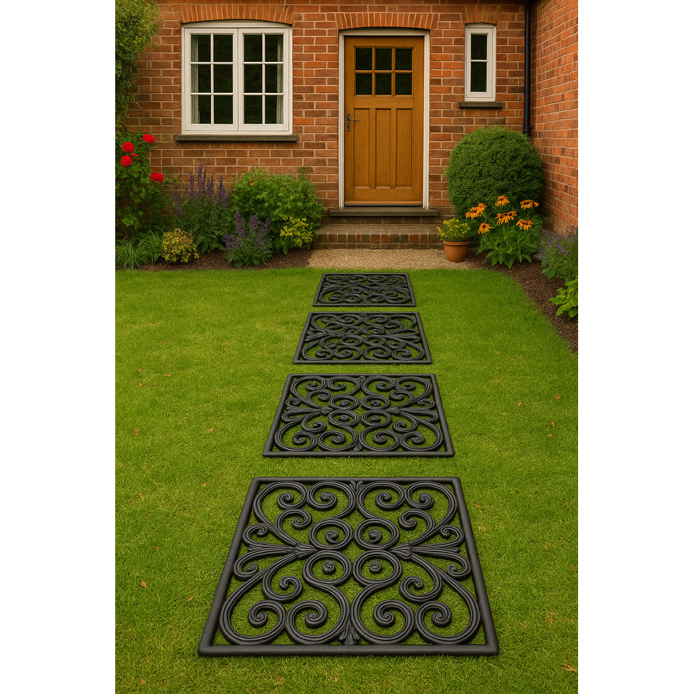 Avilo Square Shape Rubber Step Stones Set of 2 Image 6
