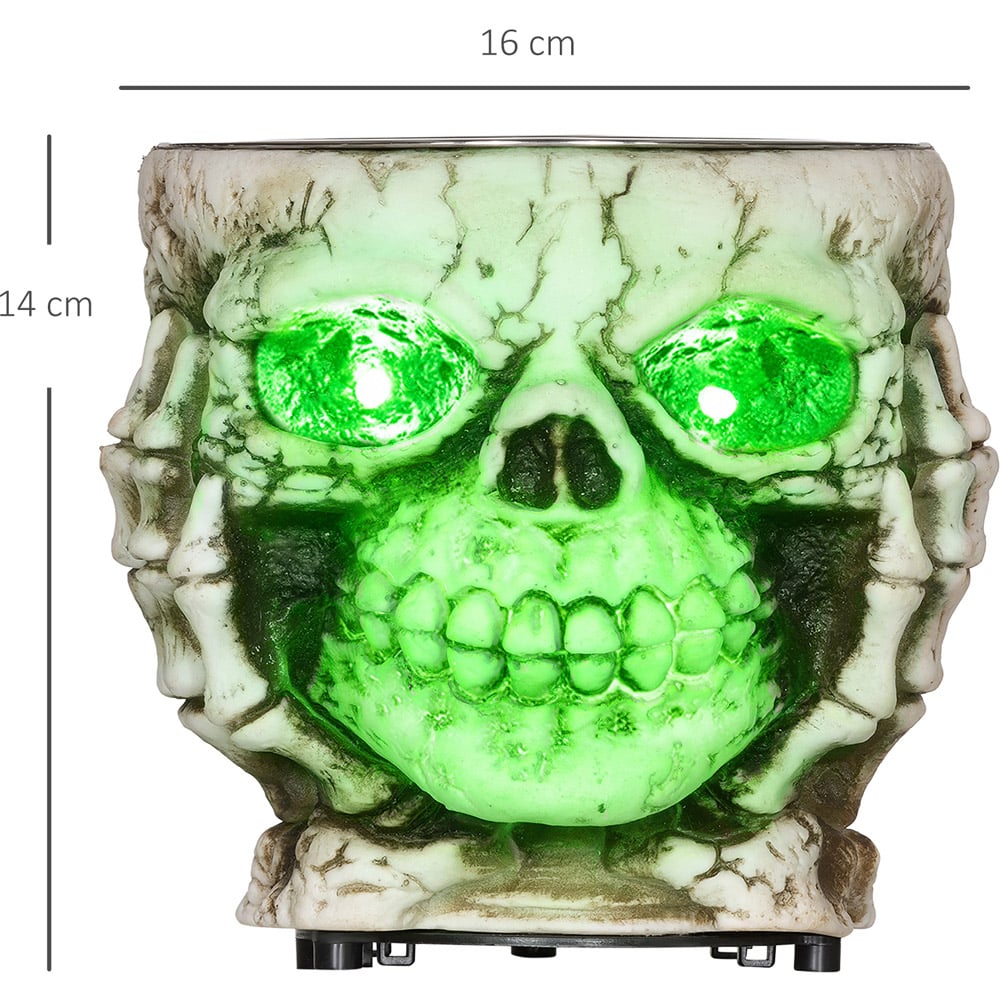 HOMCOM Skeleton Candy Bowl Outdoor Halloween Decoration Image 9