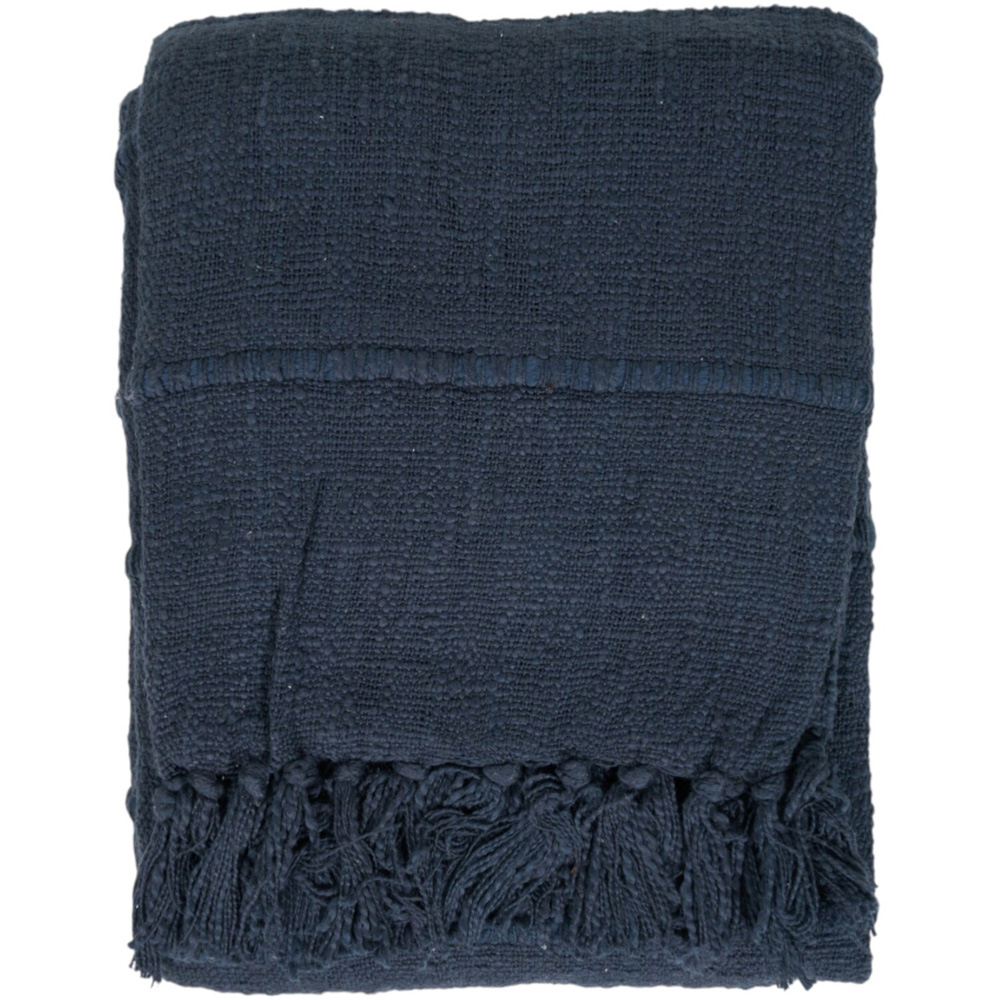 Eboni Tassel Throw Navy Image 1