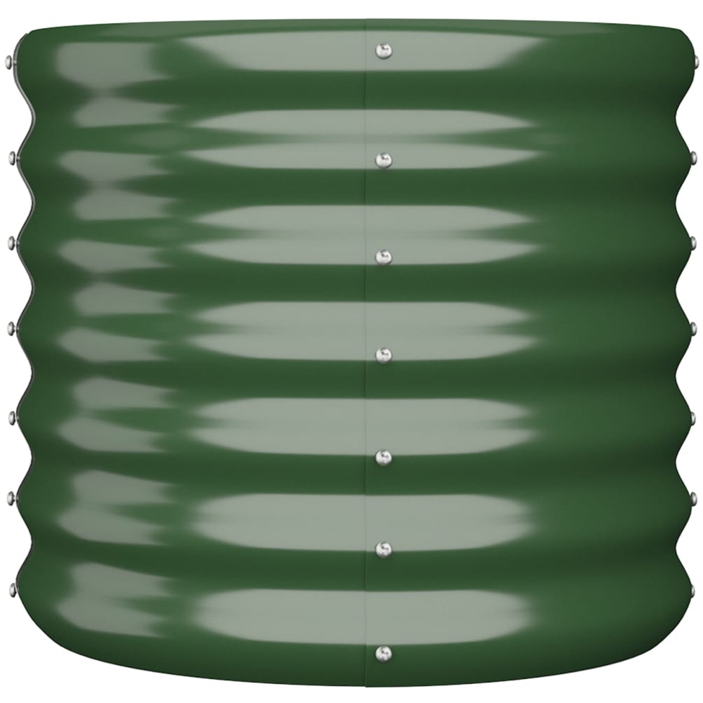 vidaXL Green Galvanised Steel Garden Planter 36 x 40 x 40cm Image 2