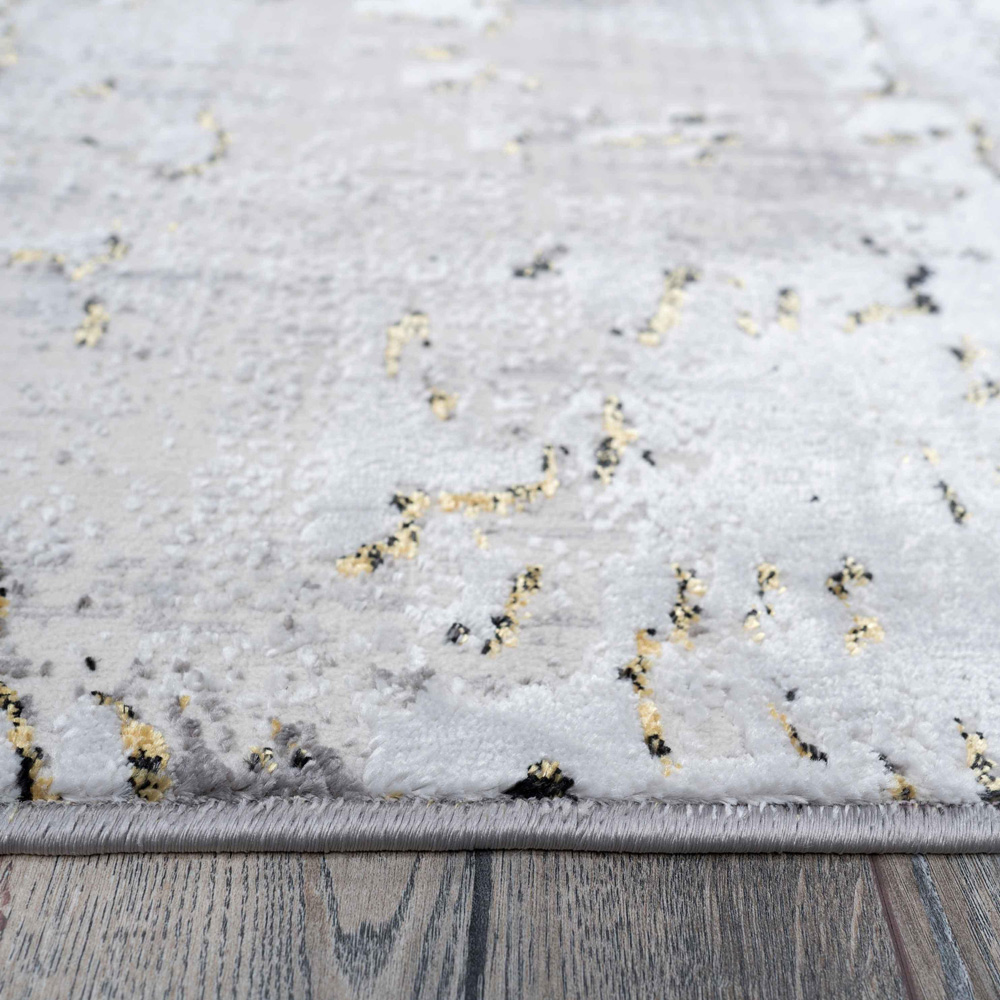 Kukoon Hatton Grace Gold Distressed Rug 160 x 230cm Image 6