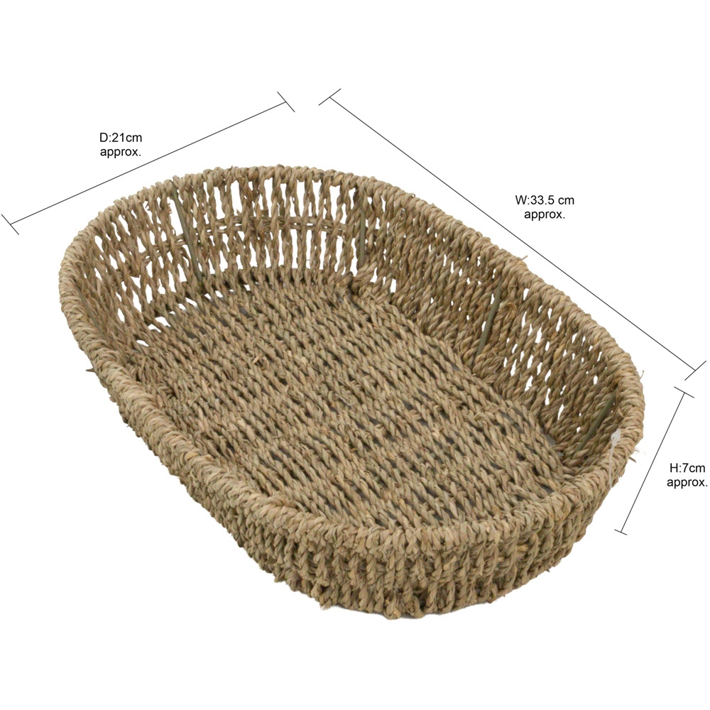 JVL Seagrass Oval Tray 3 Pack Image 7