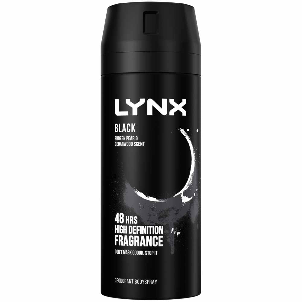 Lynx Black Body Spray 150ml Image 1