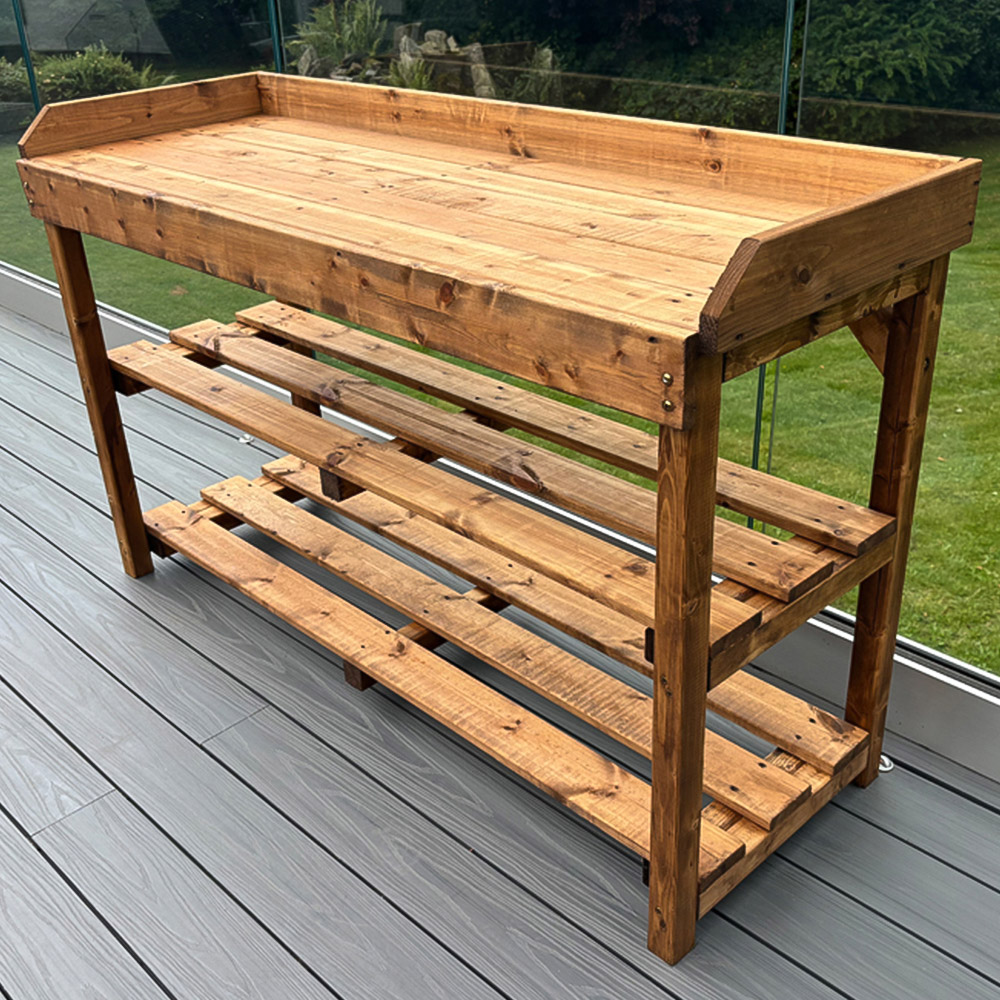 Charles Taylor Deluxe Davenport 3 Shelf Extra Large Utility BBQ Table Image 4