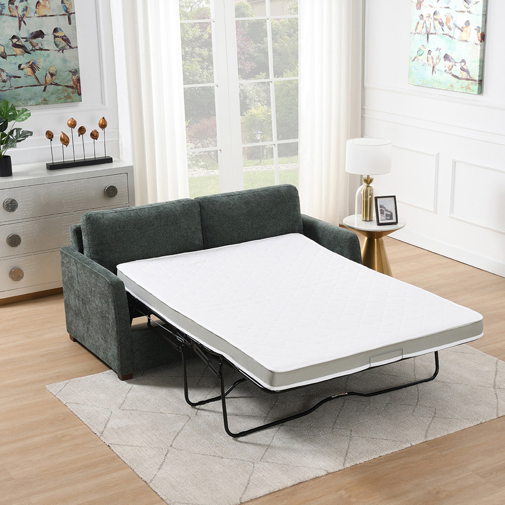 Canarsie 2 Seater Winter Moss Full Foam Sofa Bed Image 4