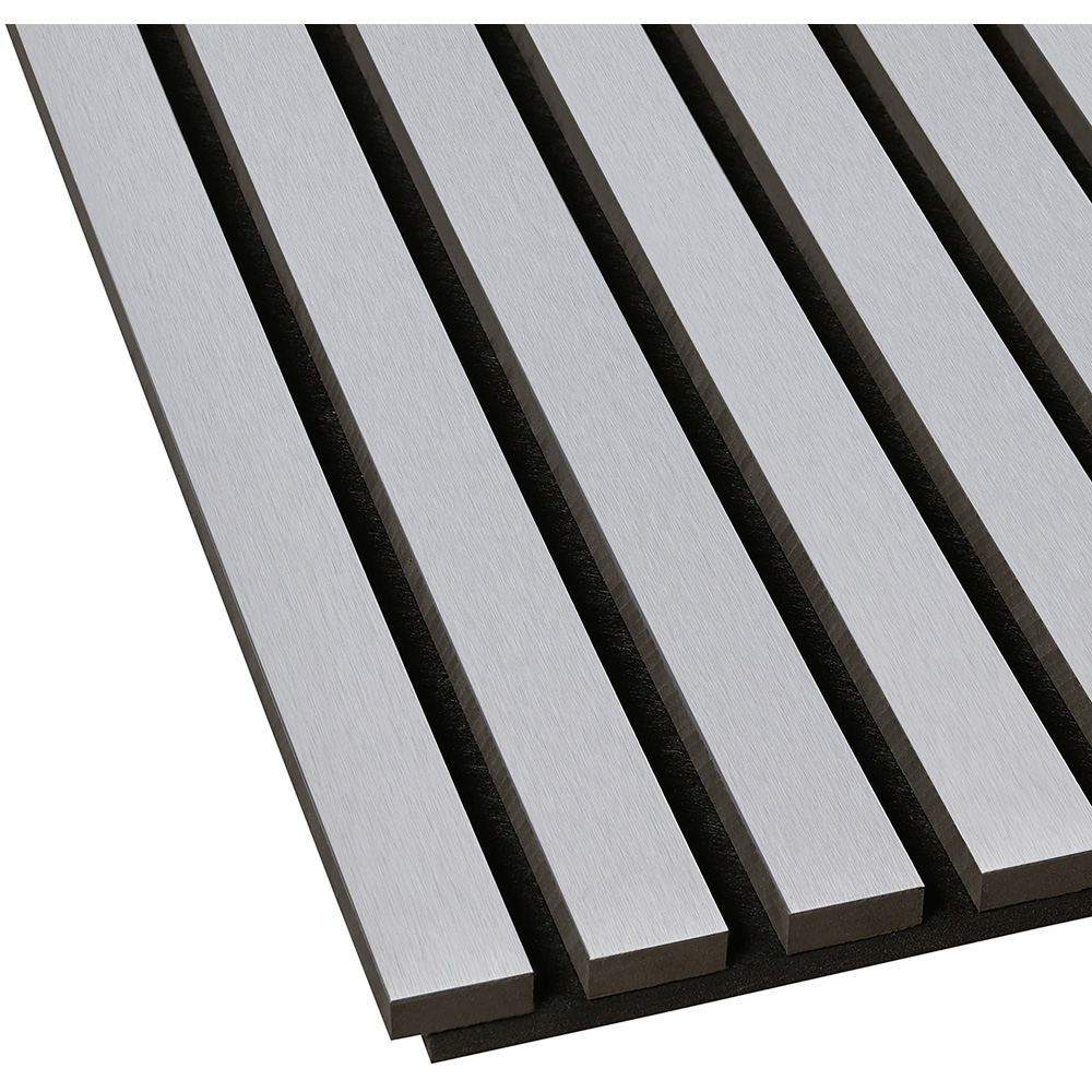 Fuse Acoustic Brushed Steel Wooden Wall Panel 2.4 x 0.6m Image 3