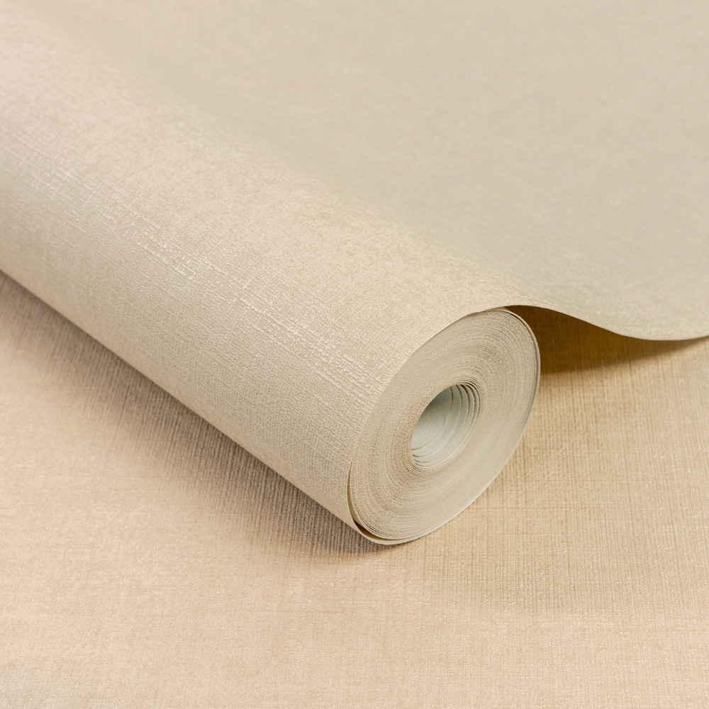 Grandeco Solena Plain Hessian Taupe Wallpaper Image 2