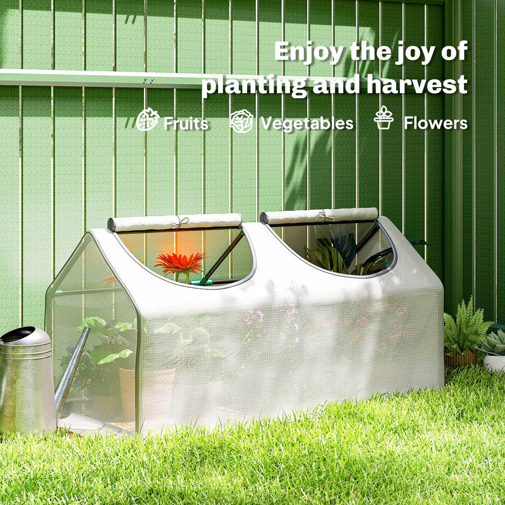 Outsunny PE Cover 3.9 x 1.9ft Greenhouse Image 7