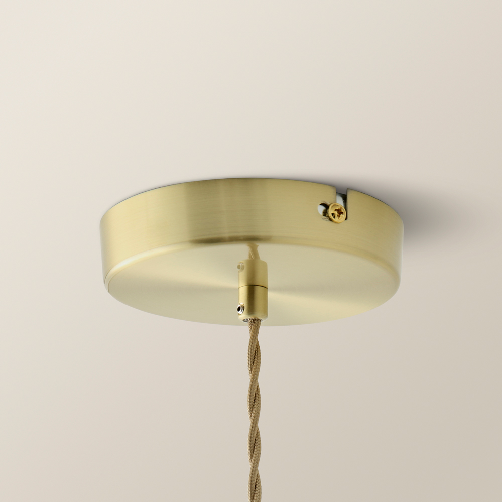 ValueLights Cassia Gold Clear Glass Flower LED Pendant Light Image 4