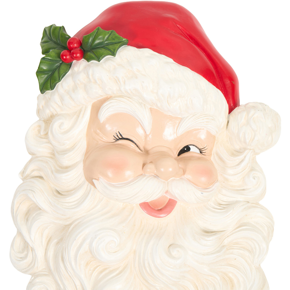 Winking Santa Wall Plaque Image 2
