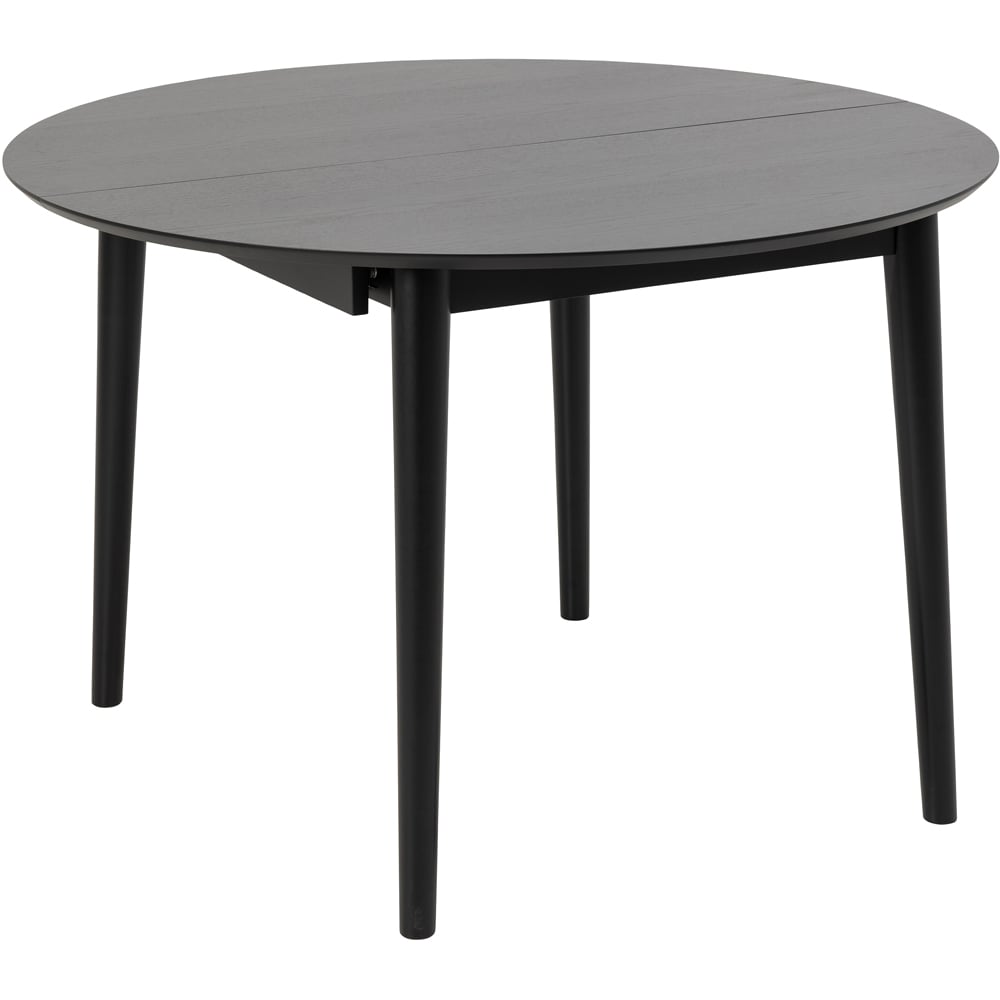 Florence Montreux 5 Seater Round Dining Table Black Image 2