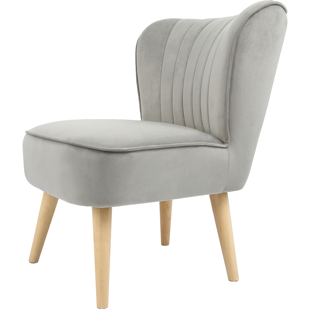 Shaun Grey Velvet Accent Chair Image 2