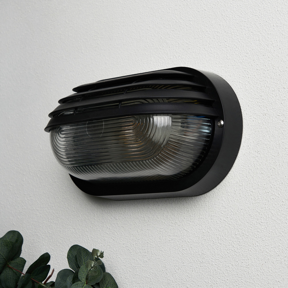 Coast Purlie Black Oval Bulkhead Wall Light Image 2