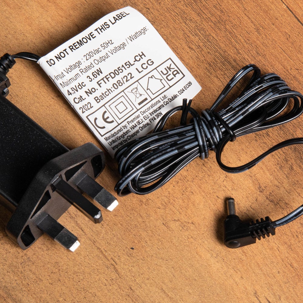 Premier Lit Village TFD0515L 4.5Vdc 3.6VA L Shape Plug-in Adaptor Image 7
