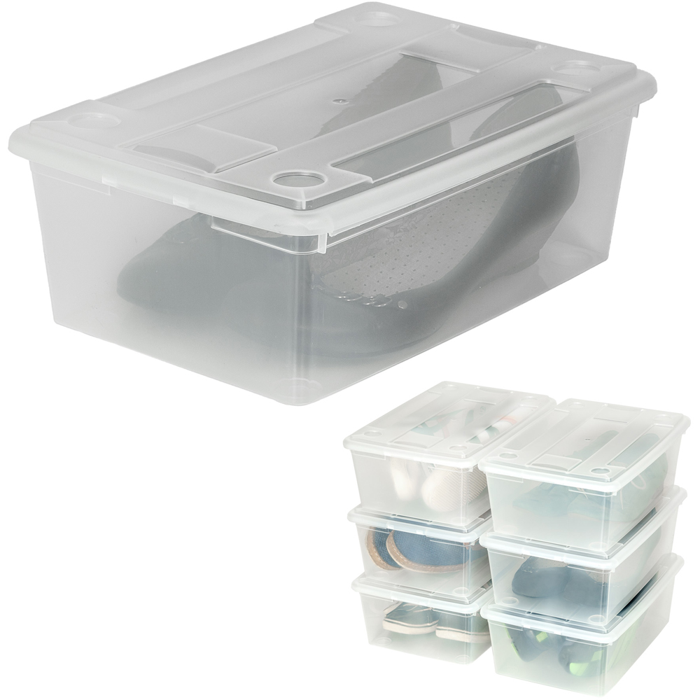 tectake Storage Box with Lid 12 Pack Image 3