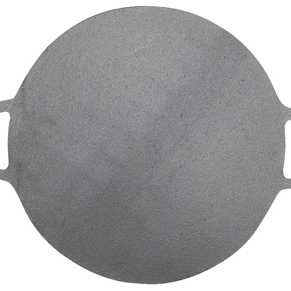 Living and Home 38 x 32cm Pre-Seasoned Cast Iron BBQ Flat Griddle Pan Image 4