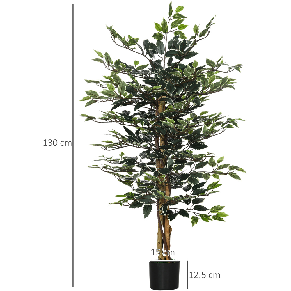 Portland Ficus Tree Artificial Plant In Pot 4.2ft Image 5