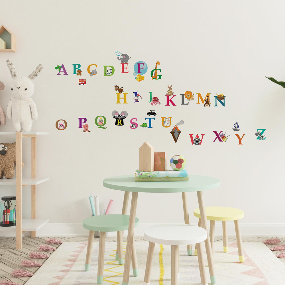 Walplus Alphabet Kids Bedroom Wall Stickers Image