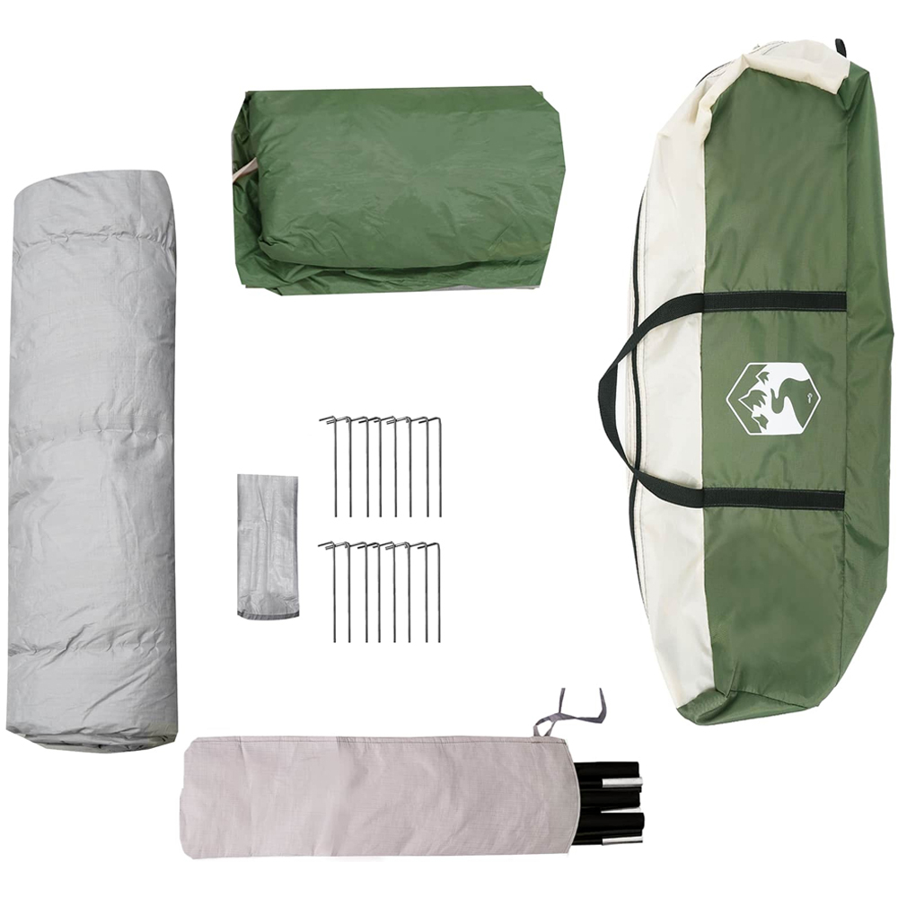 vidaXL 12 Person Instant Camping Shelter Green Image 7