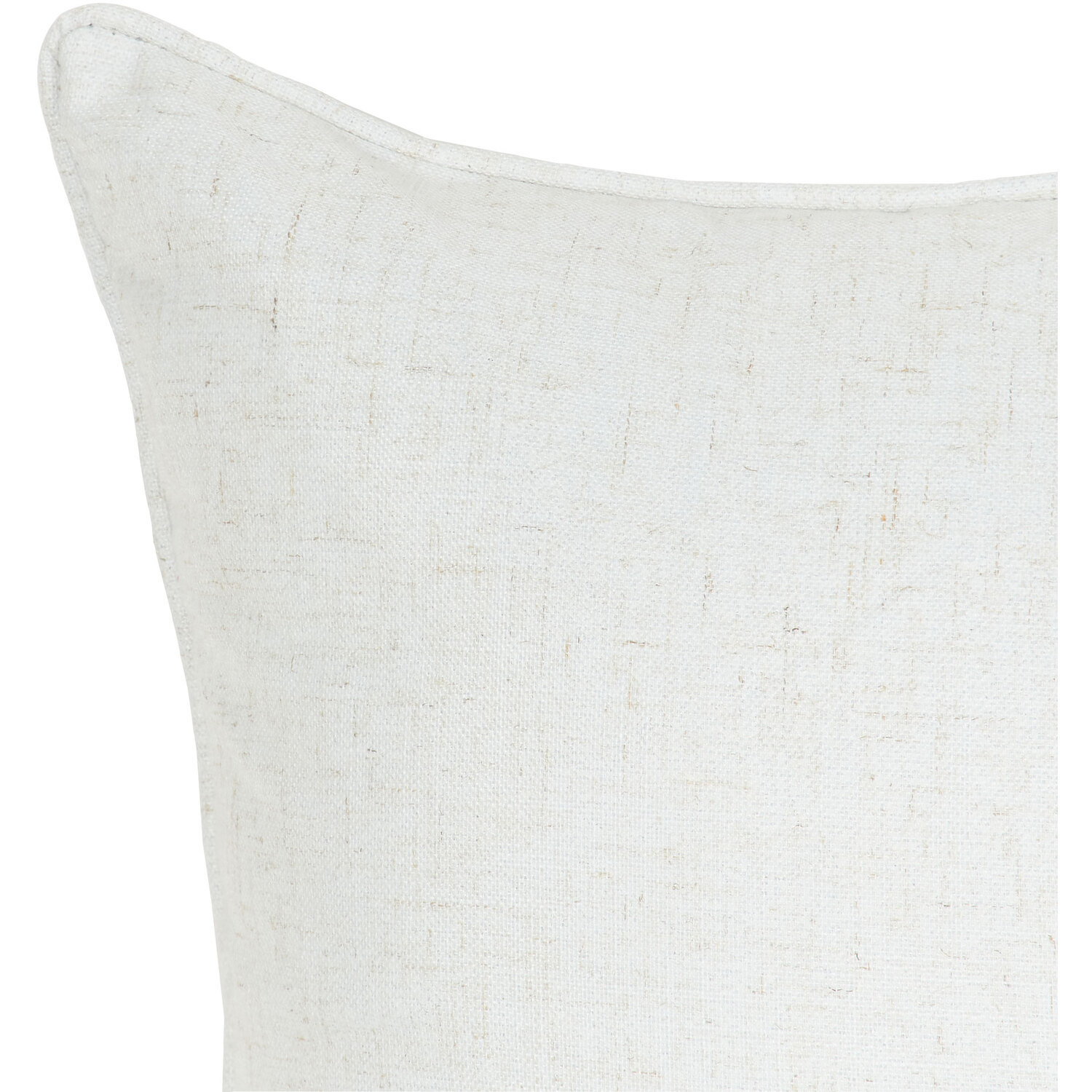 Verona Linen Look Cushion - White Image 3