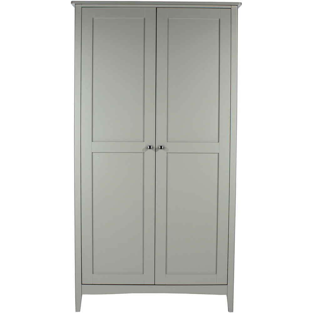 Core Products Como 2 Door Light Grey Wardrobe Image 3