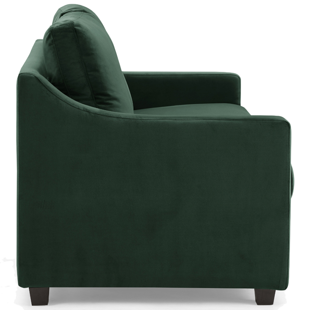 Home Detail Cooper Small Double Sleeper Green Velvet Pull Out Sofa Bed Image 4