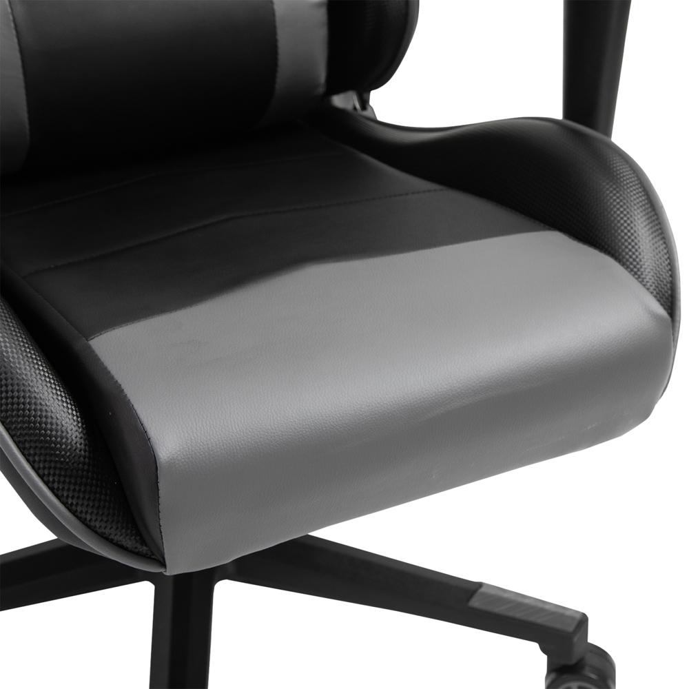 Portland Black PU Leather Swivel Racing Gaming Chair Image 3