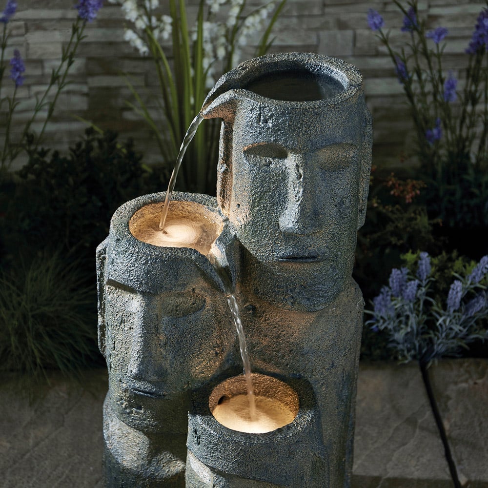 Garden Gear Faces Rockface Cascade Water Feature Image 5