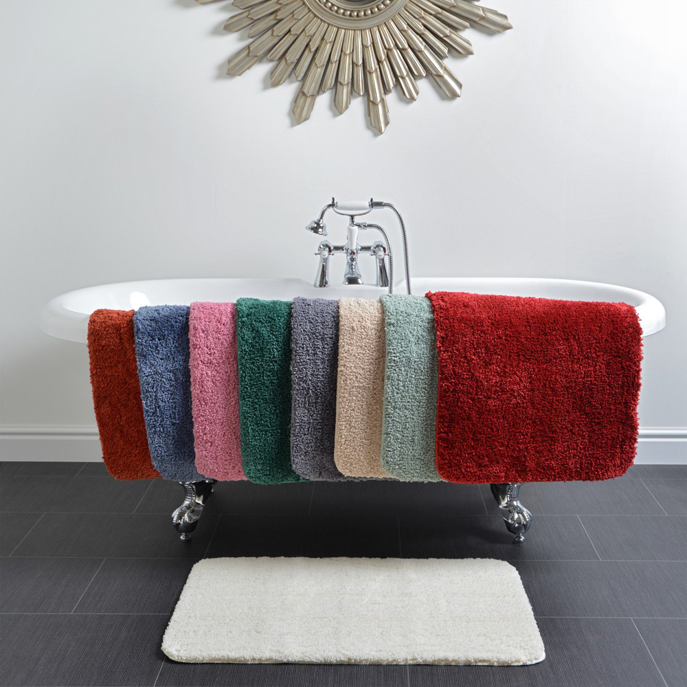 Allure Bath Fashions Terracotta Microfibre Luxury Non-Slip Bath Mat 50 x 80cm Image 5