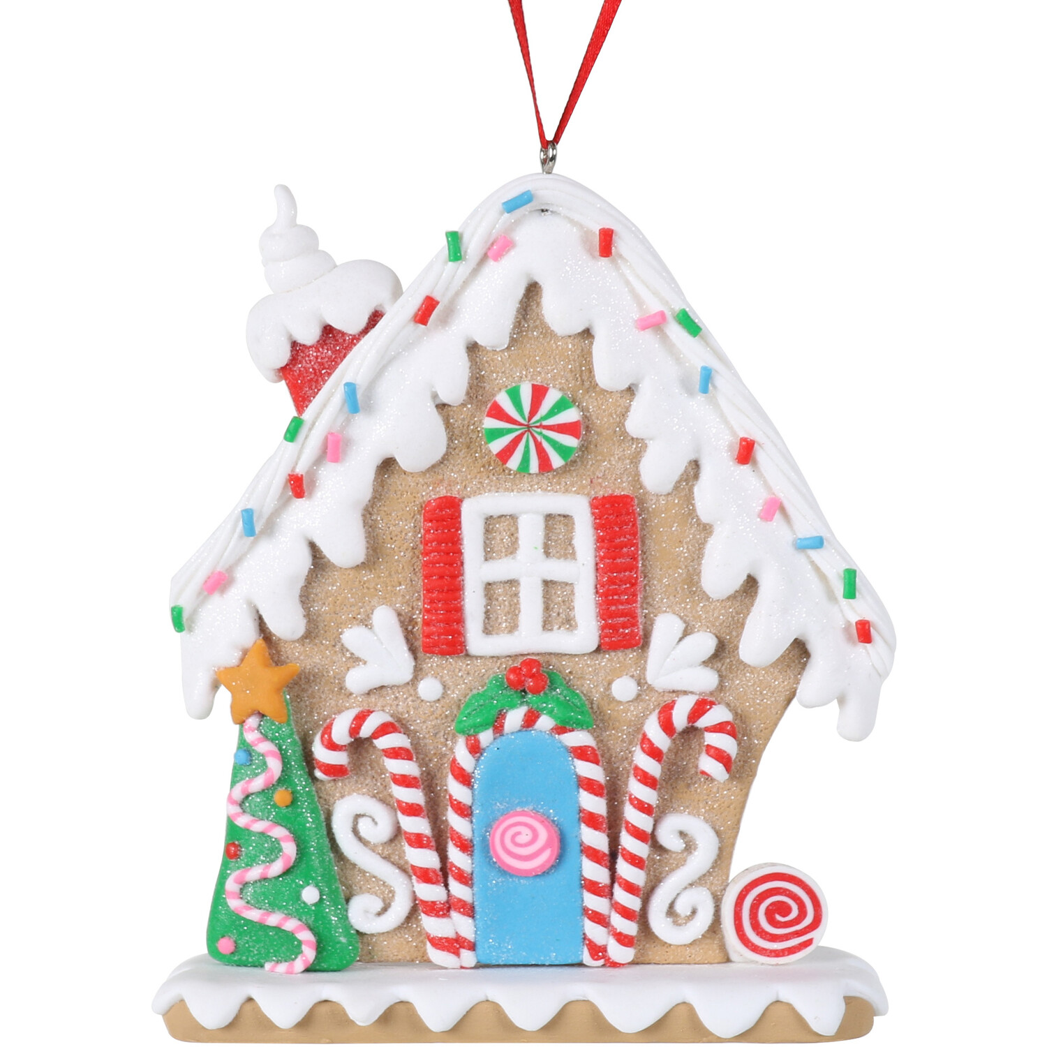 Hanging Candy Cane House Decoration Image 1