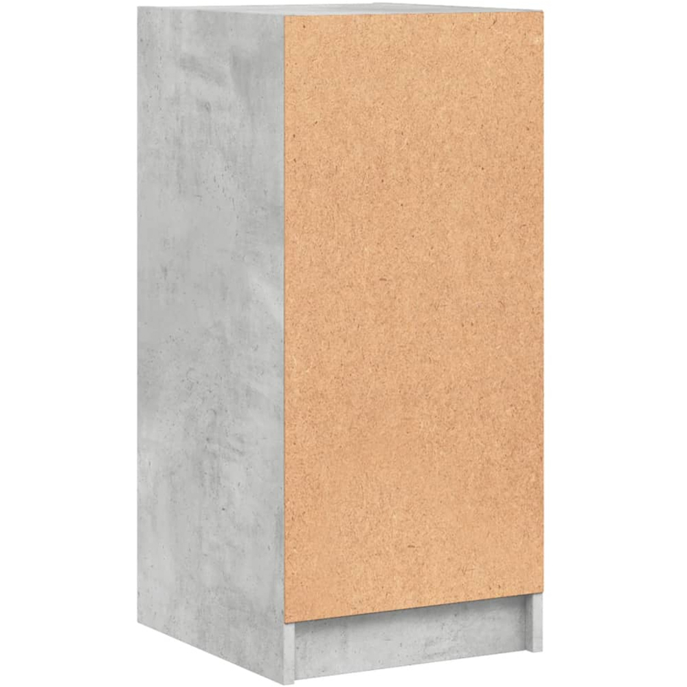 vidaXL Single Door Concrete Grey Side Cabinet Image 7